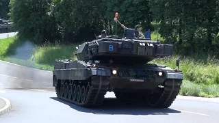 Vorbereitung Tag der Bundeswehr in Veitsöchheim 11.06.2016 - Panzerkolonne Überführung