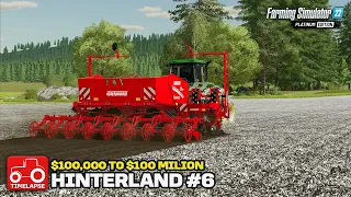 PLANTING POTATOES & MAKING MORE FIELDS [Hinterland $100,000 to $100 Million] FS22 Timelapse # 6