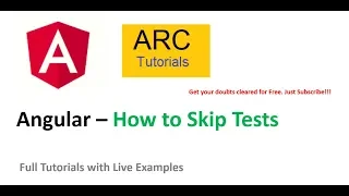 Angular Testing Tutorial - Skip tests in Angular  applications | Angular Tutorials for Beginners