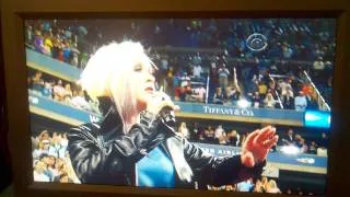 Cyndi Lauper Butchers the National Anthem at the US Open 9-10-11