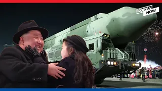 [Video] N. Korea's nighttime military parade: Kim Jong-un's daughter, new ICBM