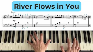 Yiruma - River flows in You Очень красивая мелодия на фортепиано, на пианино, piano tutorial