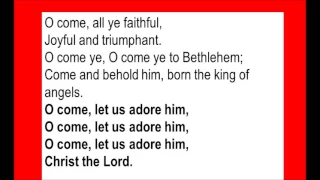 O come all ye faithful