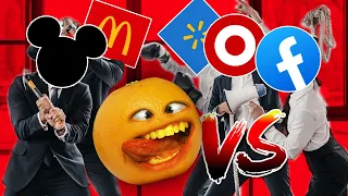 Annoying Orange vs. Large Corporations Supercut!