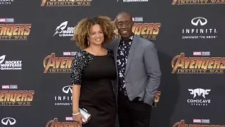 Don Cheadle and Bridgid Coulter “Avengers: Infinity War” World Premiere Purple Carpet