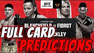UFC Atlantic City Predictions Blanchfield Vs Fiorot Full Card Betting Breakdown & Review UFC Jersey
