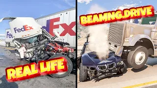 Accidents Based on Real Events on BeamNG.Drive #1 | Real Life - Flashbacks