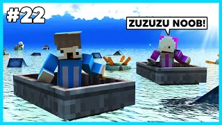 MIPAN & ZUZUZU Menjelajahi Dunia Bawah Laut Dan Menemukan Ocean Monument - Minecraft Survival #22