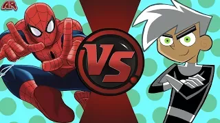 SPIDER-MAN vs DANNY PHANTOM! (Marvel vs Nickelodeon) Cartoon Fight Night Episode 2