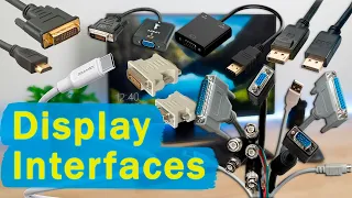 Which Interface Is Better for Your Monitor, and How They Differ: VGA, DVI, HDMI, DisplayPort, Type-C