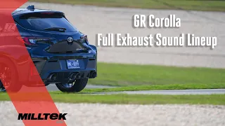 GR Corolla Full Sound Lineup - Milltek Performance Exhaust