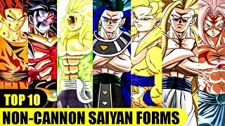 Top 10 Most Powerful Non-Cannon Saiyan Forms/In Hindi||Next Jen Comics||
