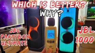Which is better? JBL Partybox Ultimate VS JBL Partybox 1000