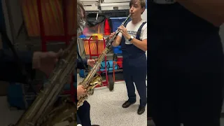 clarinet + tenor sax