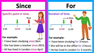 SINCE vs FOR  🤔 | What's the difference? | Learn with examples & quiz!