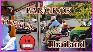Everyday chaos 😱 with Tuk Tuk in Bangkok 😱 1
