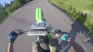 Riding the kx85