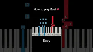 How to play Ezel on piano Easy #piyano  #piano  #easy