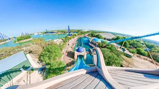 Journey To Atlantis - Seaworld San Antonio - Onride - 4K - Wide Angle