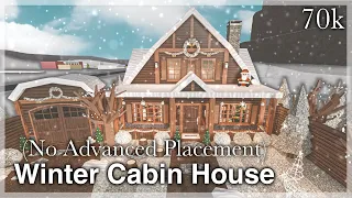 Bloxburg - Winter Cabin House Speedbuild (no advanced placement)