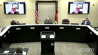 Surry County Commissioners Meeting January 4, 2021