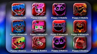 Poppy Playtime: Chapter 1, 2, 3 Mobile VS Minecraft VS Roblox - Poppy Playtime Chapter 3 Mobile Full
