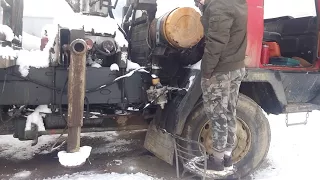 Tatra 815 cold start   -15°C