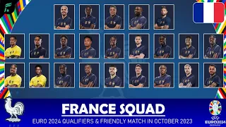 FRANCE 🇨🇵 SQUAD - EURO 2024 Qualifiers & Friendly Match in October 2023 | FAN Football