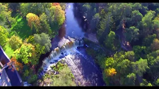 Полёт над водопадом и рекой Кейла / Fly over the Keila river and waterfalls