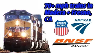 Railfanning in Madera, and Fresno, CA (12-11-2022)