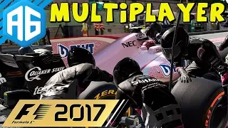 F1 2017 - A NOSSA PRIMEIRA CORRIDA MULTIPLAYER...ACONTECEU DE TUDO, MESMO! (Português-BR)