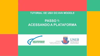 AVA MOODLE - ACESSO - Passo 1: Acessando a Plataforma