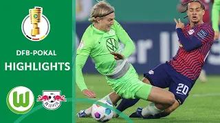 Title defender RB Leipzig is out | VfL Wolfsburg vs. RB Leipzig 1-0 | Highlights | DFB-Pokal - Rd 2