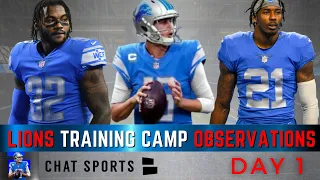 Detroit Lions Training Camp Observations Day 1 Ft. Jared Goff, D’Andre Swift, & Offensive Line