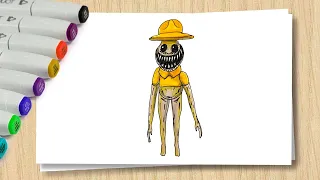 Как нарисовать Смотрителя зоопарка из Зоономали / How to draw Monster the Zookeeper from Zoonomaly