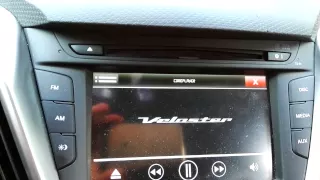 Hyundai Veloster headunit Video