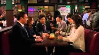 How I Met Your Mother S06E18 guys make fun of Robyns new pet boyfriend