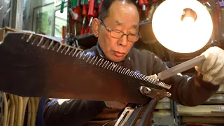 62 years of experience! How a Korean saw craftsman makes a sharpest saw