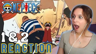 FIRST TIME WATCHING | One Piece | Reaction 1 & 2