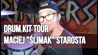 Maciej "Ślimak" Starosta (Acid Drinkers) prezentuje swój zestaw perkusyjny