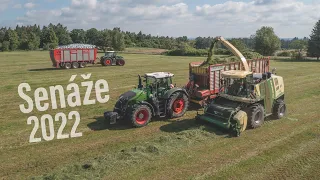 Senáže v Kadově 2022 - FENDT 1042, 2x936 S4, 930, Krone Big X700, Zetor 7711, Pottinger, ZDT..