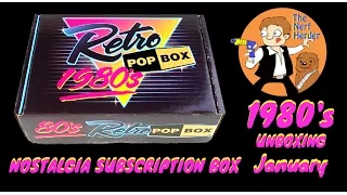 Retro Pop Box "1980's" Unboxing & Review - January 2016