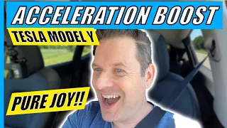 The Tesla Acceleration Boost Upgrade is ABSOLUTELY INSANE!