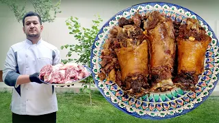 Замечательное блюдо из бараньей шеи | Wonderful dish of lamb neck | Qo'y bo'ynidan ajoyib taom