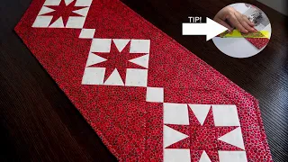 Christmas Star. Tip for finishing the border. Rulers #lizadecor tutorial