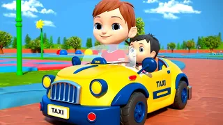 Wheels On The Taxi, Street Vehicles + More Cartoon Videos & Rhymes for Babies