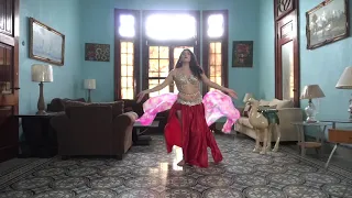 Bellydance show style  performance with veil - Daret El Ayam by Yassir Jamal - Mariela Sawi