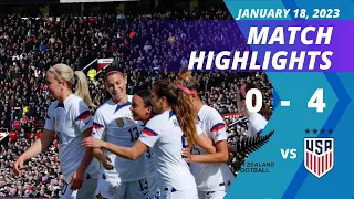 USWNT 4-0 New Zealand Jan 18 2023 | EXTENDED HIGHLIGHTS | #alexmorgan #uswnt #ussoccer