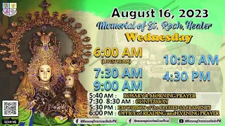 MANAOAG MASS - Memorial of Saint Roch, Healer - August 16, 2023 / 5:40 a.m.