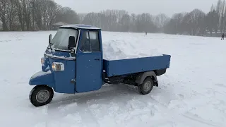 Ape 400 Classic in the snow